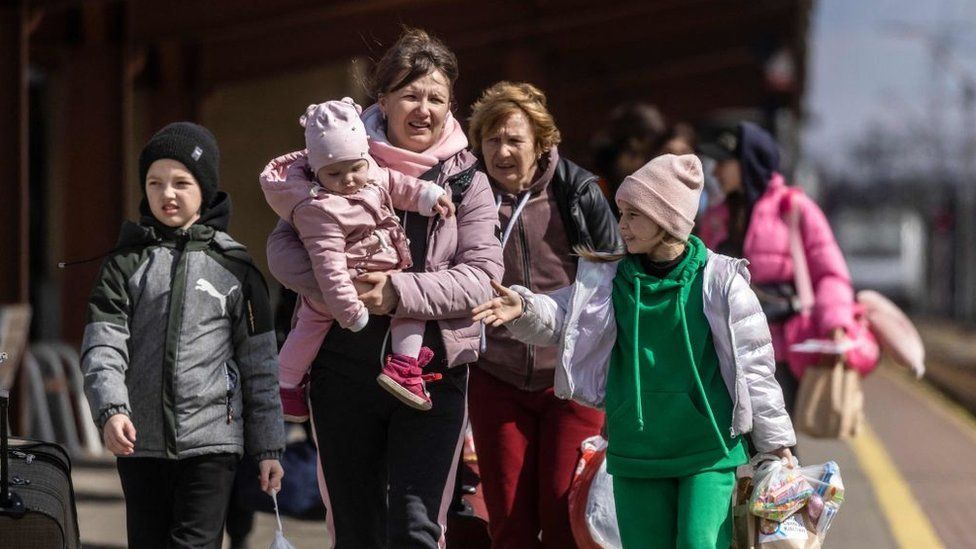 There are 7.7 million refugees from Ukraine across Europe (including Russia), according to the UN's refugee agency