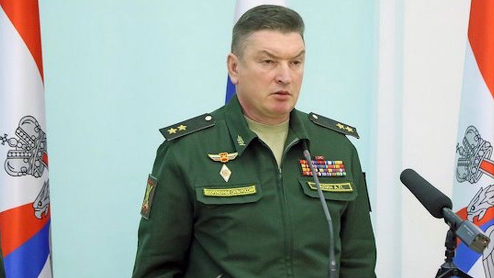 Gen Lapin was one of the top Russian commanders in Ukraine but has reportedly been dismissed (file pic)