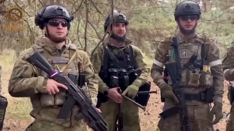 Pro-Russian Chechen fighters in Ukraine are known as Kadyrovtsi