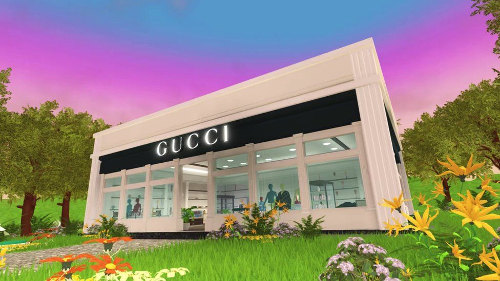 In Gucci Town on Roblox, players can buy clothing for their avatars using the in-game currency Robux