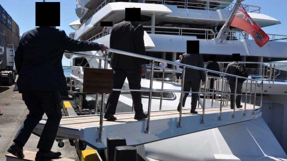 FBI agents seized the 106m superyacht while it was moored in Fiji