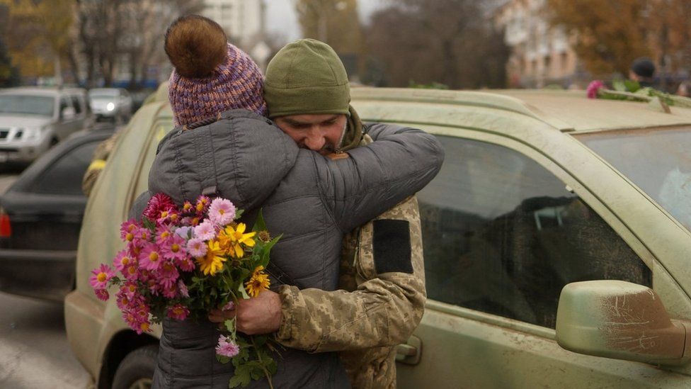 Kherson city was liberated by Ukrainian troops on Friday