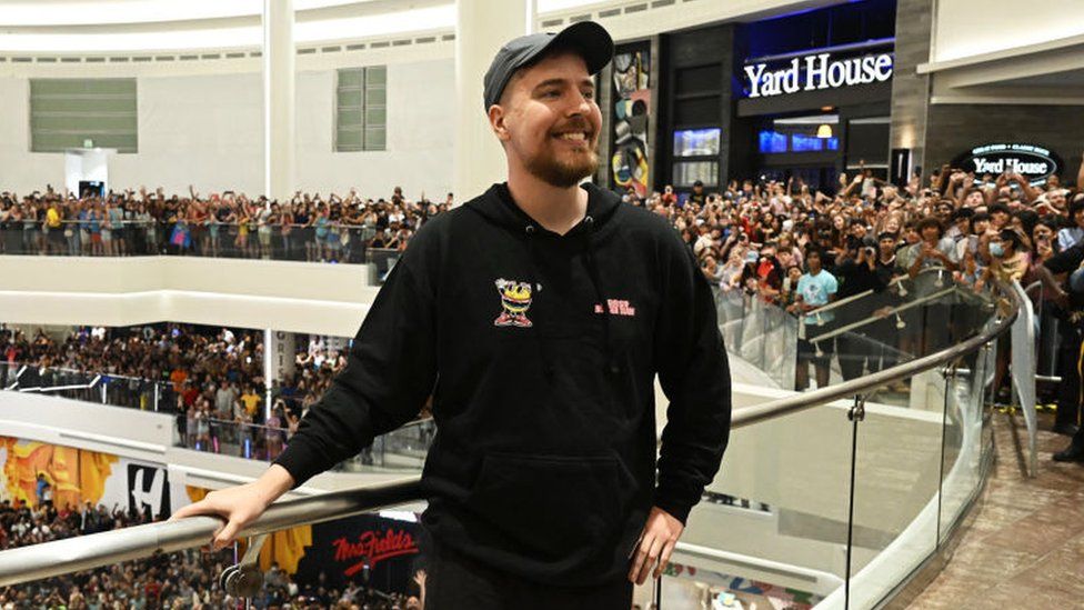 Thousands of MrBeast fans flocked to see him in September when he opened a burger restaurant