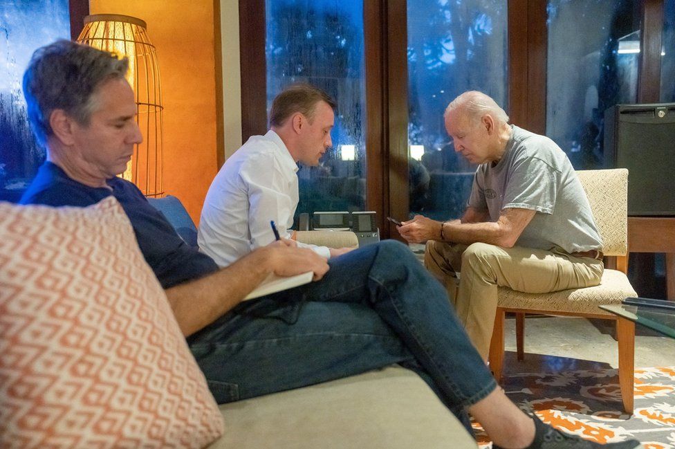 Joe Biden and his team held a series of crisis meetings in Bali after the missile strikes