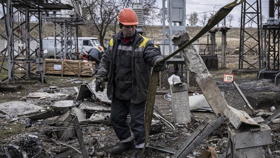 Ukraine's power stations have been targeted by Russian missiles