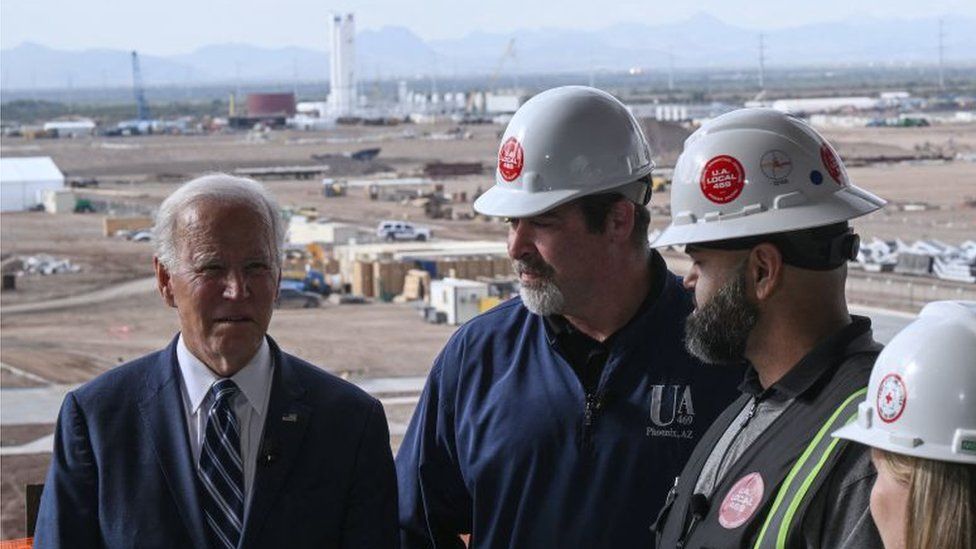 President Biden was at the TSMC site in Arizona on Tuesday