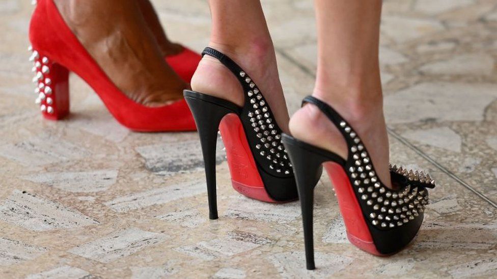 French shoes designed by Christian Louboutin
