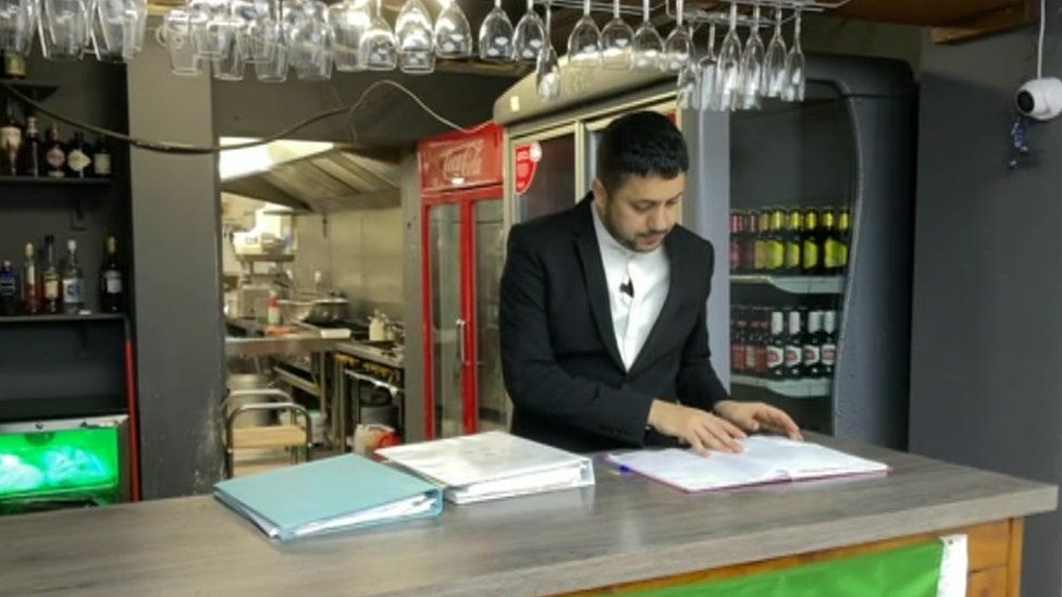 Before the unrest, Omid Garoosi says his restaurant made about £2,000 in takings a day