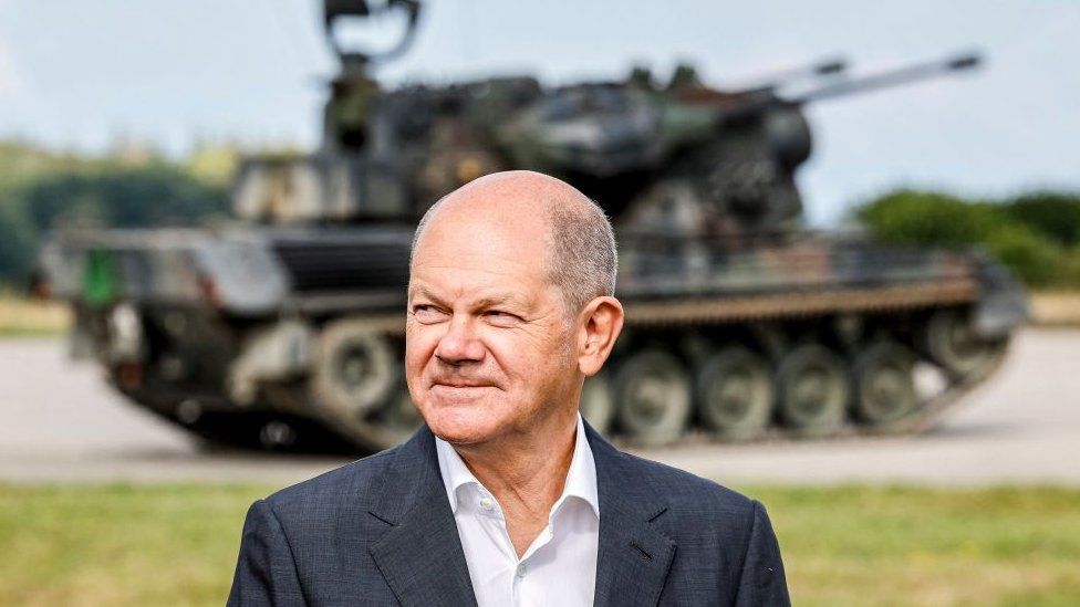 Mr Scholz's response to the Ukraine war has remained broadly popular with the German people