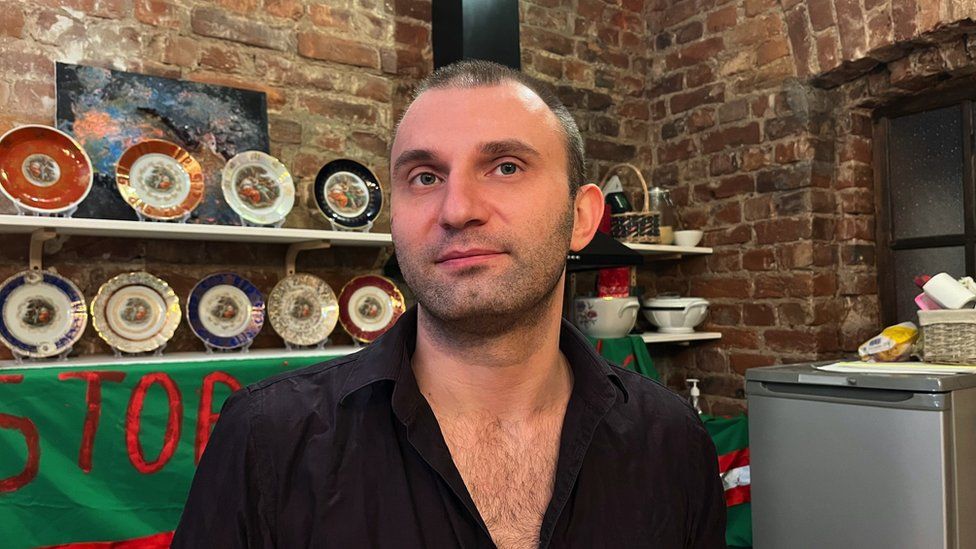 Piotr Voznesensky's flat is full of exhibits from his now-closed LGBT museum