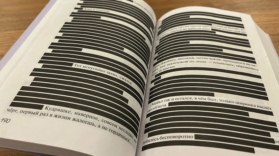 The book Shattered, about the romance between two men, has been heavily redacted in Russia