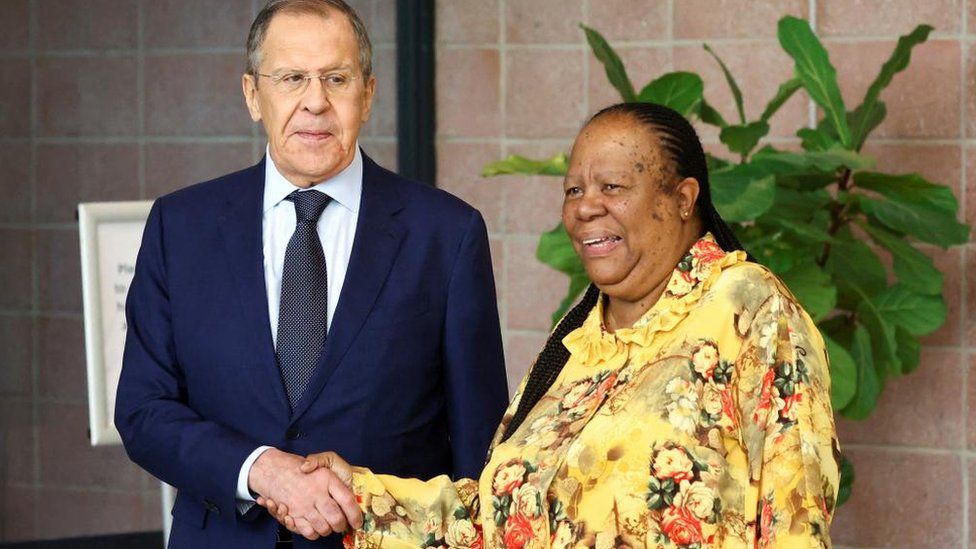 Both parties described the other as a friend, with Naledi Pandor describing their talks as "wonderful"