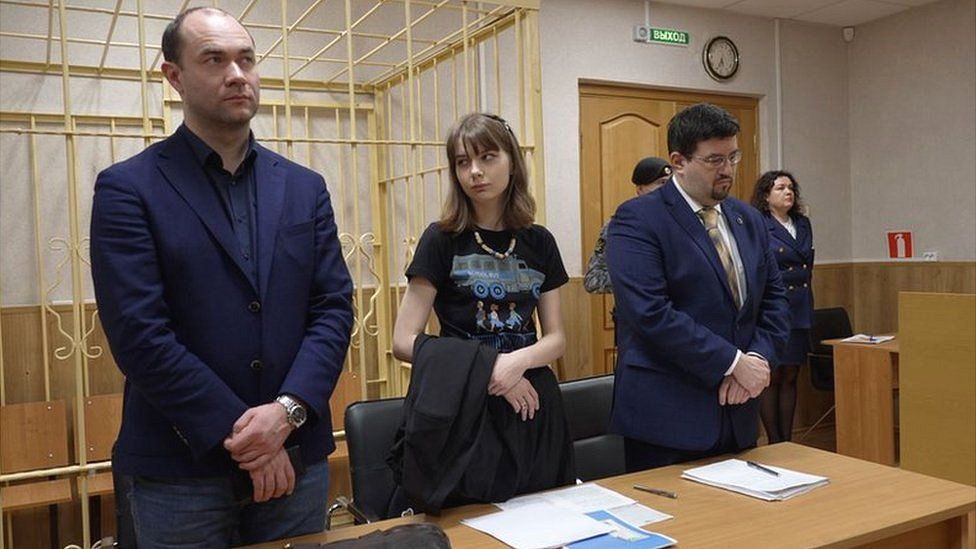 Olesya is only allowed to leave home to attend court