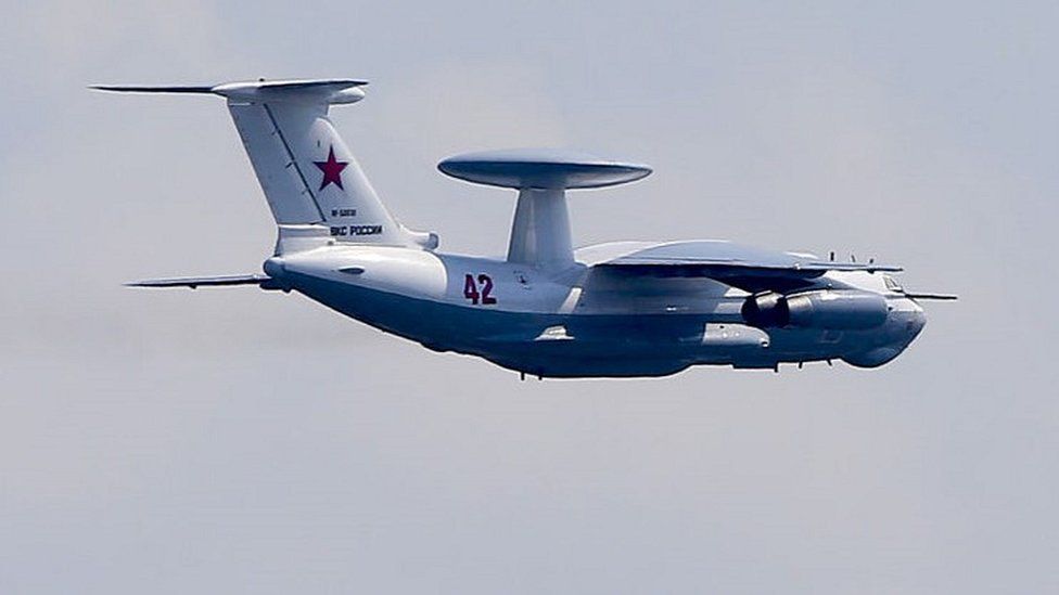 A Beriev A-50 early warning plane over Moscow (June 2020)