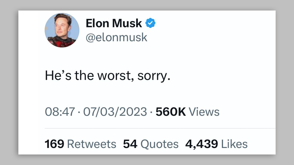 Elon Musk's deleted tweet