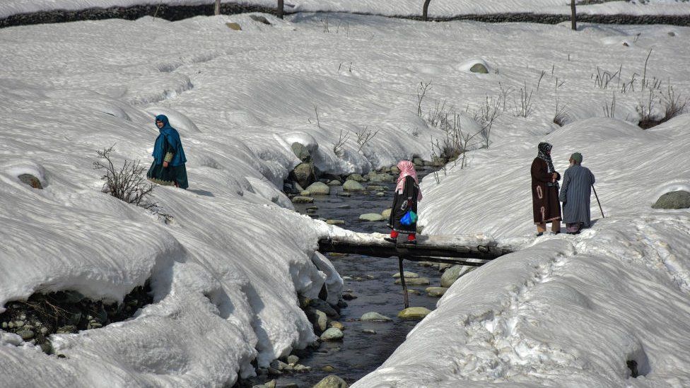 During winters, Kashmir receives heavy snowfall which hampers transport