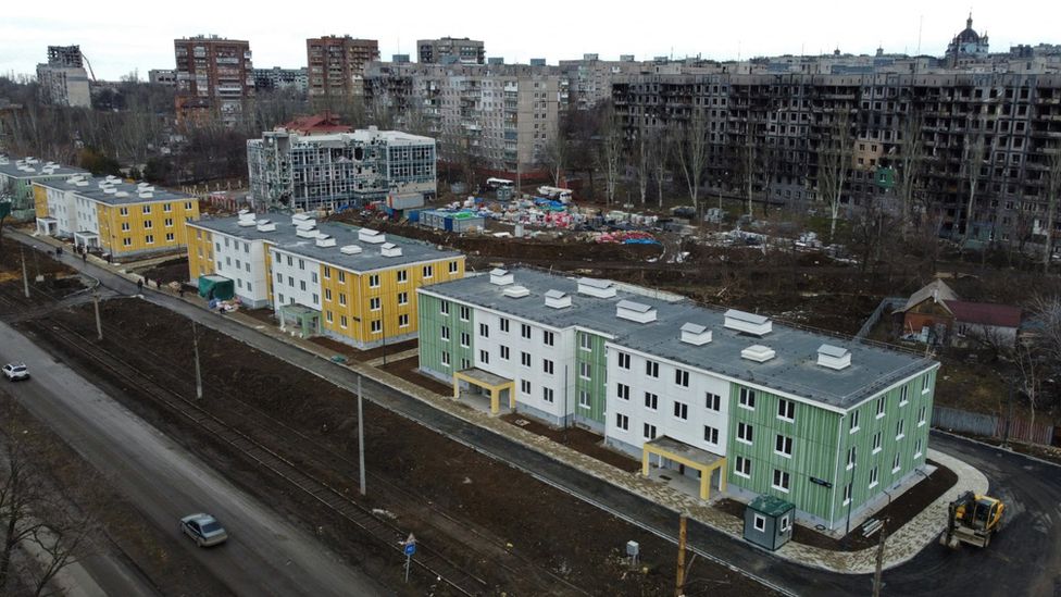 Russia is building new housing to replace what it destroyed