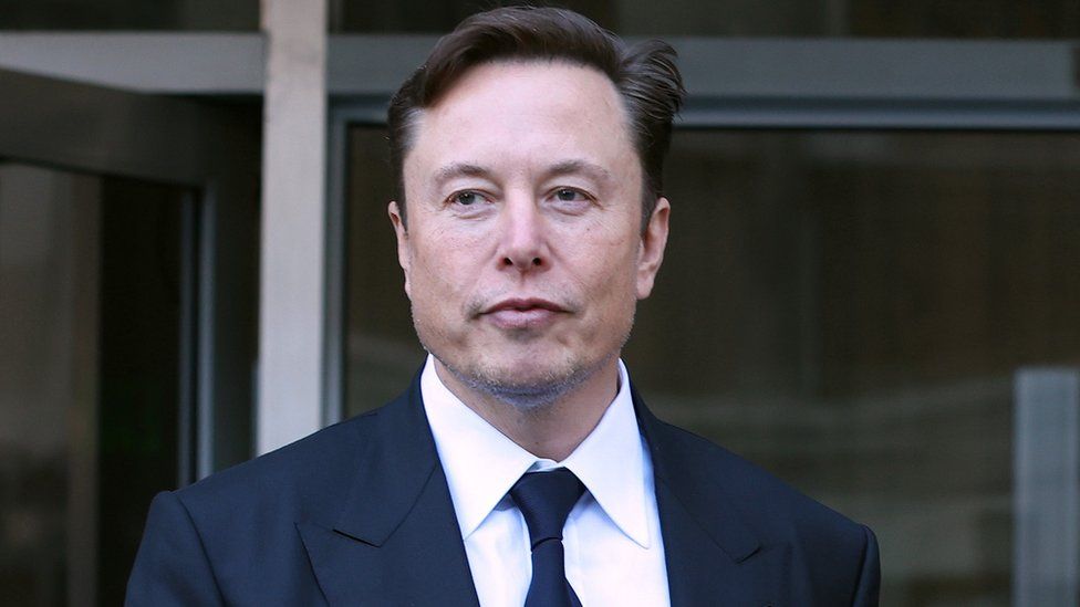 Tesla chief executive Elon Musk leaves the Phillip Burton Federal Building in San Francisco, California.