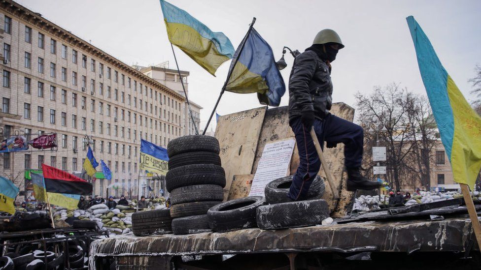 Protests in Kyiv toppled the pro-Russian leader in 2014 and led to Russia seizing Crimea and parts of eastern Ukraine