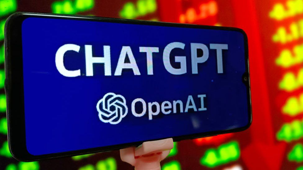 ChatGPT logo on smartphone