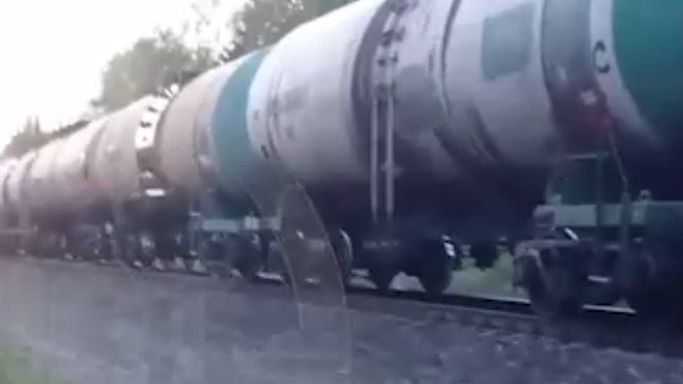 It is the second time in two days a train has been derailed by an explosive device in Bryansk