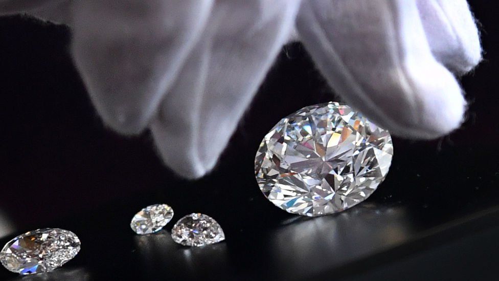 Diamonds extracted from the Yakutia region by Russian mining company Alrosas Dynasty