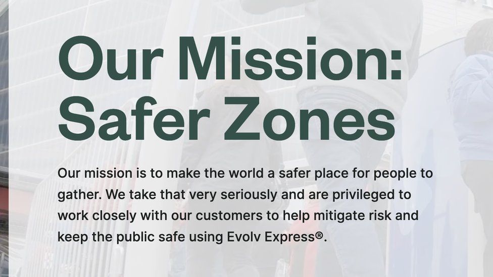 The homepage now says 'safer zones'