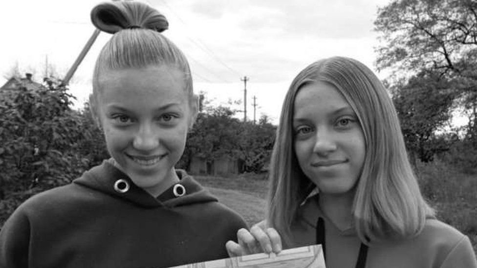 Authorities in Kramatorsk named two of the victims of last night's attack as 14-year-old twins Yuliya and Anna Aksenchenko.