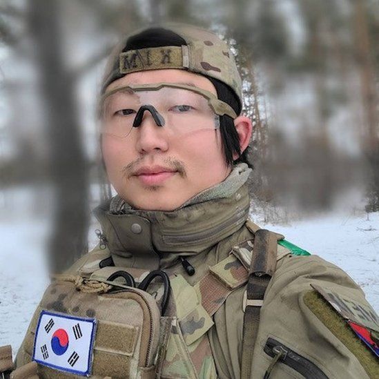 Sgt Kim travelled to Ukraine to fight, against the wishes of the South Korean government