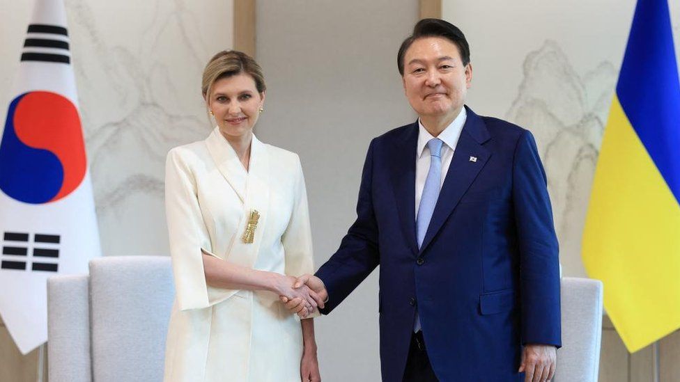 Olena Zelenska travelled to Seoul to meet President Yoon in May