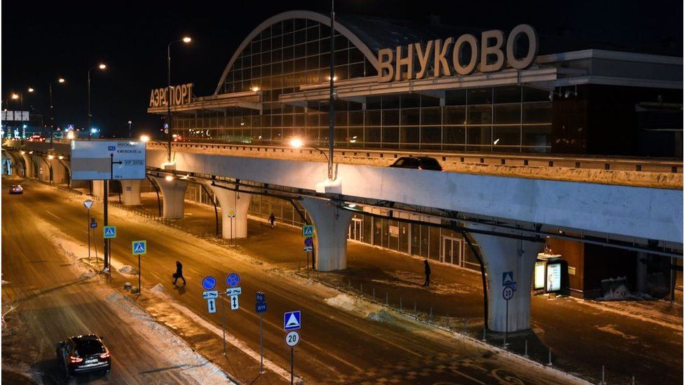 Some flights to Moscow's Vnukovo airport were diverted because of what Russia said was a Ukrainian drone attack (file picture)