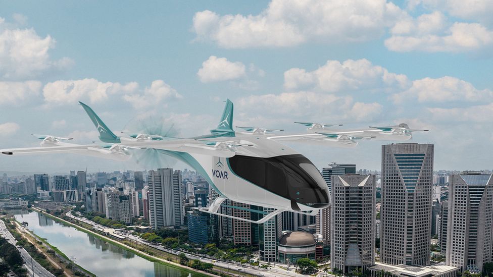 Embraer. Компания Eve опубликовала изображения того, как будущий самолет может выглядеть в полёте