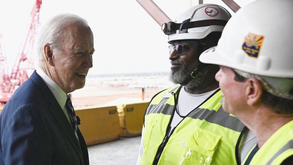 President Biden at TSMC's Arizona factory