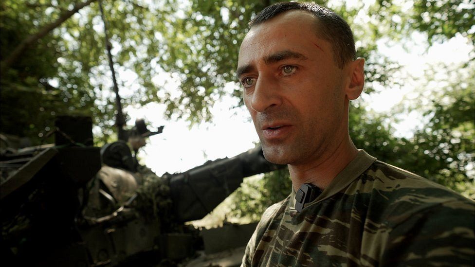 Serhii, an engineer on the front line, says it's crucial to fix tanks quickly but some are beyond repair