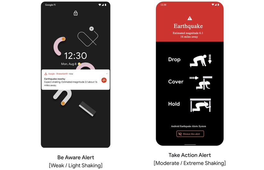 How Google's alert appears on Android smartphones