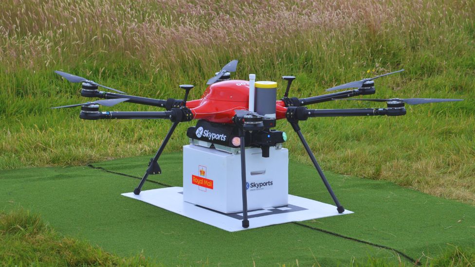 The fully electric drones will take mail between the islands, where staff will complete their usual delivery routes