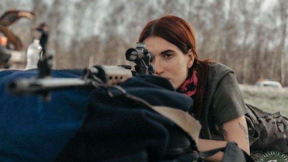 Evgeniya Emerald says working as a sniper is a particularly brutal form of warfare