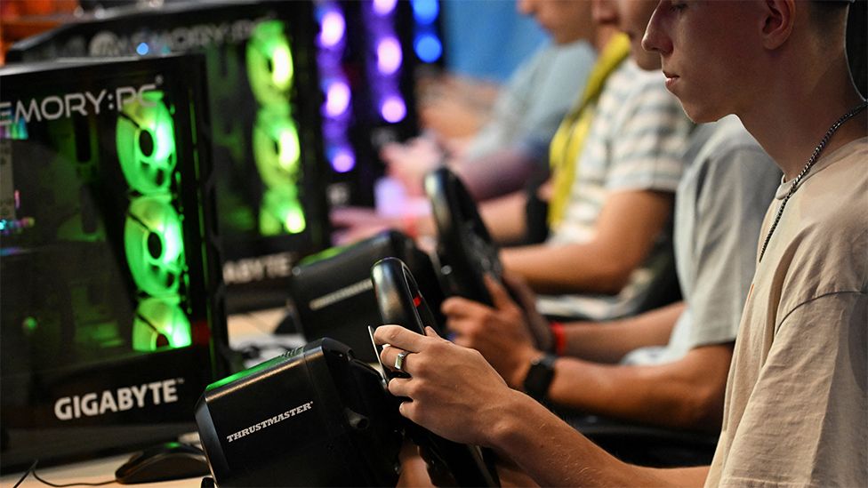 Gamers turned up to Gamescom in Cologne, the biggest gaming show in Europe