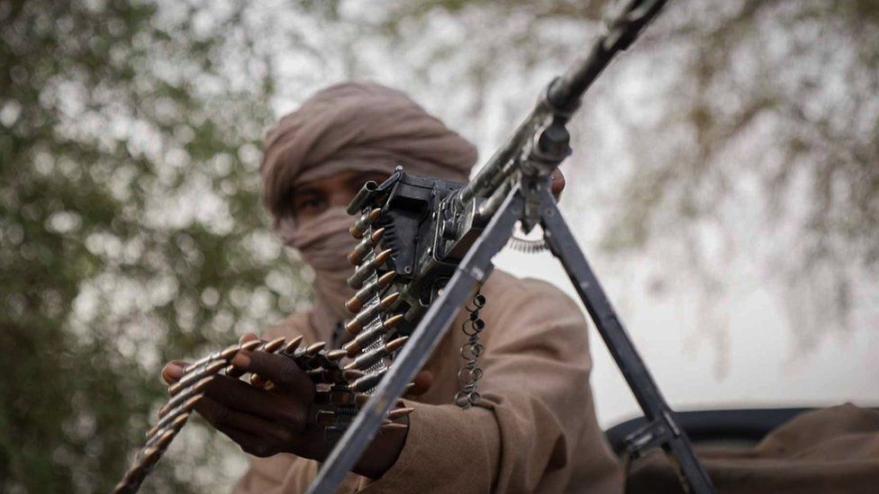 Man with gun in Mali
