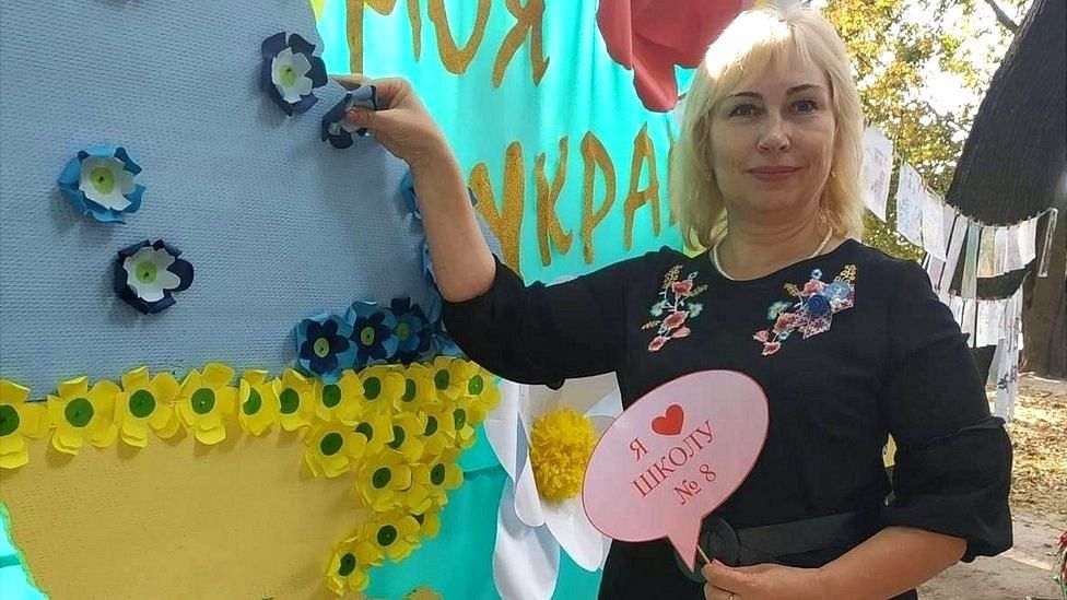 Headteacher Tetyana Prokopenko was killed by a drone strike on her school