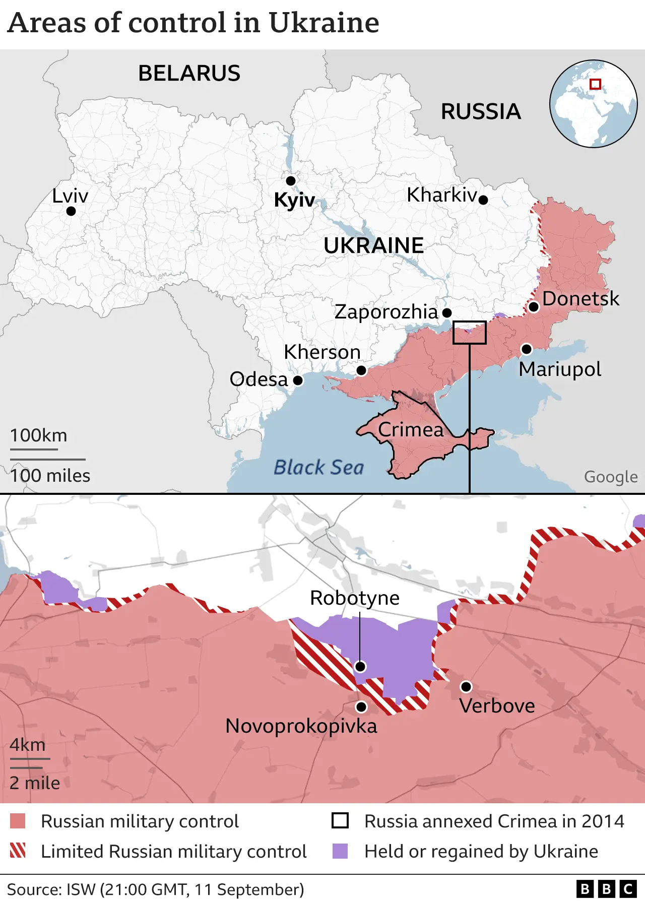 Контрольная карта Украины