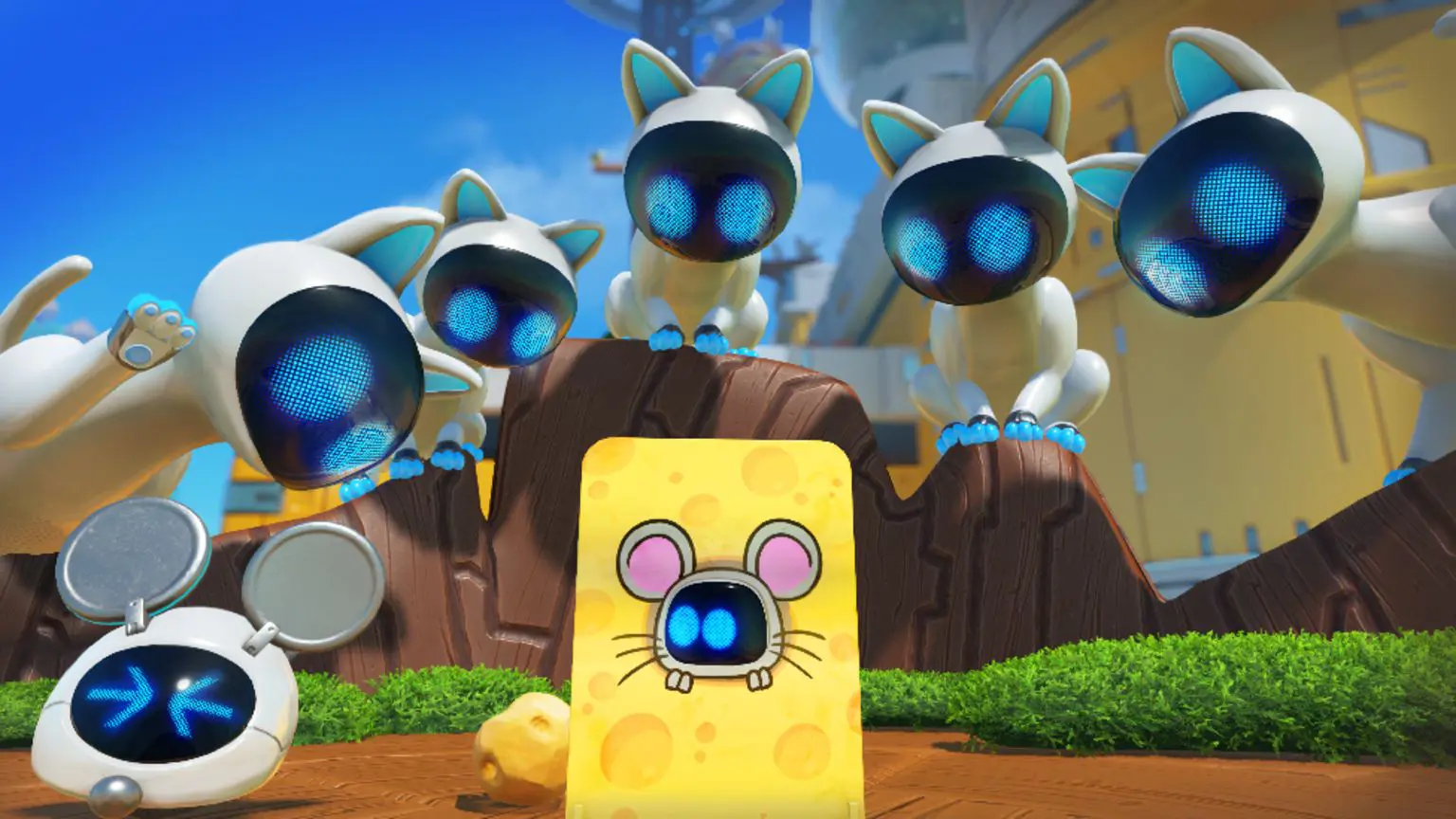 Astro Bot: может ли хит старой школы изменить будущее PS5? 2 Catstro Bot: Astro Bot приобретает способности на протяжении всей игры, которые позволяют ему менять размер, форму и, в одном случае, вид