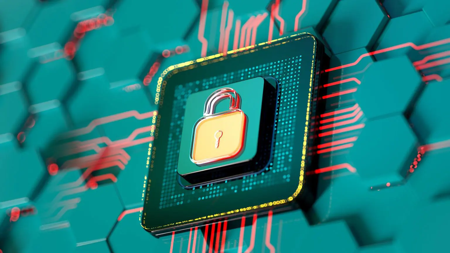 Криптологическая фирма отменила выборы после потери ключа шифрования 1 Кнопка с изображением зеленого замка на зелено-красном цифровом процессоре.